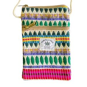 Himalayan Hemp Crossbody Pouch – Woven Boho Bag